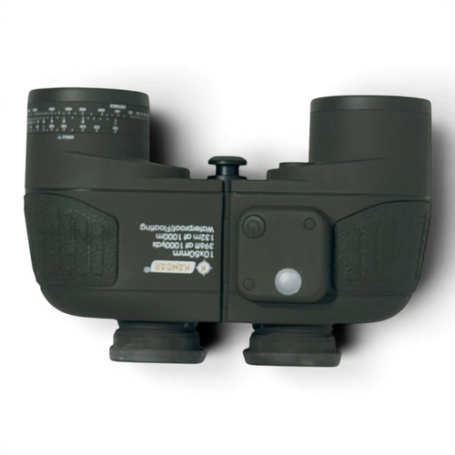 Binoklipood dark green floating waterproof binoculars with compass and rangefinder reticle.