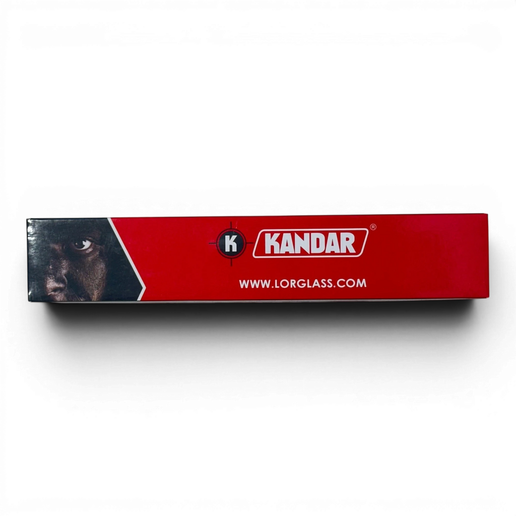 Binoklipood Kandar hunting knife box with laser-etched detailing and website www.lorglass.com